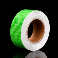 Self-Adhesive Reflective Tape High Visibility Fluorescent Yellow Reflective Warning Tape for Van Car Traffic Sign