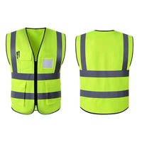 Reflective Safety Vest High Visibility  XXXL Motorcycle Jacket Safety Vest Fluorescent Signal Police for Men Woman