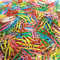 50pcs / Set of 28mm Colorful Paper Clips Paper Clips Notes Classified Clips Children'S Student Stationery School Office Supplies