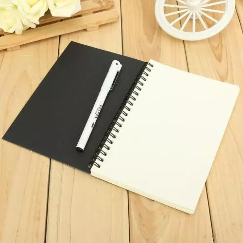 Retro Notebook Kraft Spiral Binding Blank Graffiti Sketchbook Notebook Graduation Gift Journal