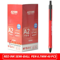 M&G Semi Gel Writing Ball Point Pen 0.7mm Black/Blue/Red Economic Ball Pen for School and Office Gift Supply  Ballpoint