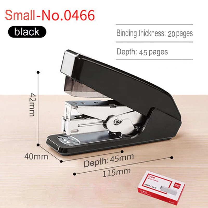 Deli Labor-Saving Stapler Office Supplies Student Special Mini Small Stapler Standard Multi-Function Practical Stapler