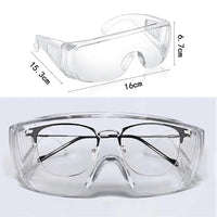 Safety Goggles Glasses Transparent Dust-Proof Glasses Workplace Lab Dental Eyewear Splash Eye Protection Anti-Wind Glasses