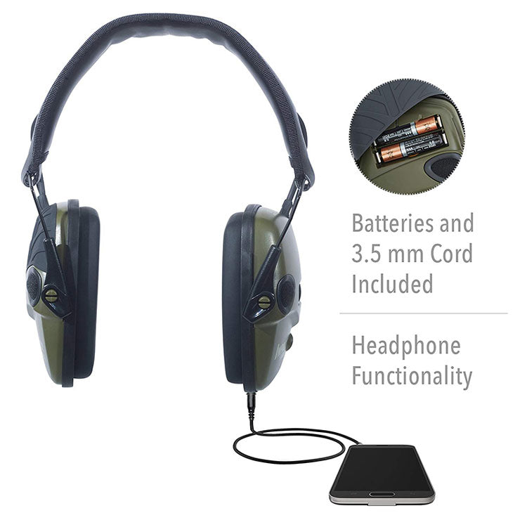 Hearing Protection Ear Muffs Electronic Earmuff Anti-Noise Headphone