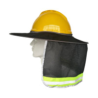 Hard Hat Sun Shade Hat Polyester Mesh Sun Shade Protection With Safety High Visibility Reflective Stripe