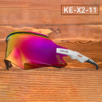 2023 Latest Design Frameless Sports Glasses Cycling Glasses Kapvoe Outdoor Running Mountain Bike Safety Glasses UV400 Sunglasses