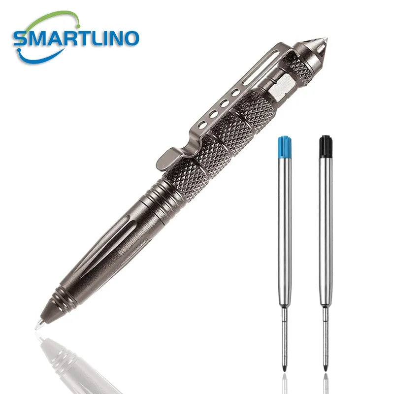 High Quality Metal Military Tactical Pen School Student Office Ballpoint Pens Emergency Glass Breaker Self Defense EDC Supplies