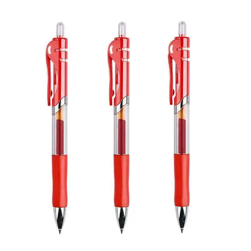 3+20Pcs Gel Pen and Refill Black Blue Red Ink Bullet 0.5mm Gel Pens School&Office Supplies Stationery With Free Shipping