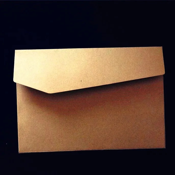 10pcs/Lot Blank Kraft Paper Envelope for Wedding Party Messaage Card Postcard Bag Cards Retro Red Envelopes