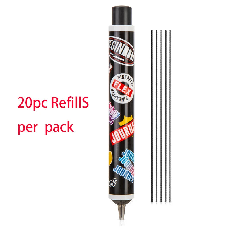 DELI High Quality Full Metal Mechanical Pencil 0.5/0.7 Lapices  for Professional PaintingAnd Writing School Supplies