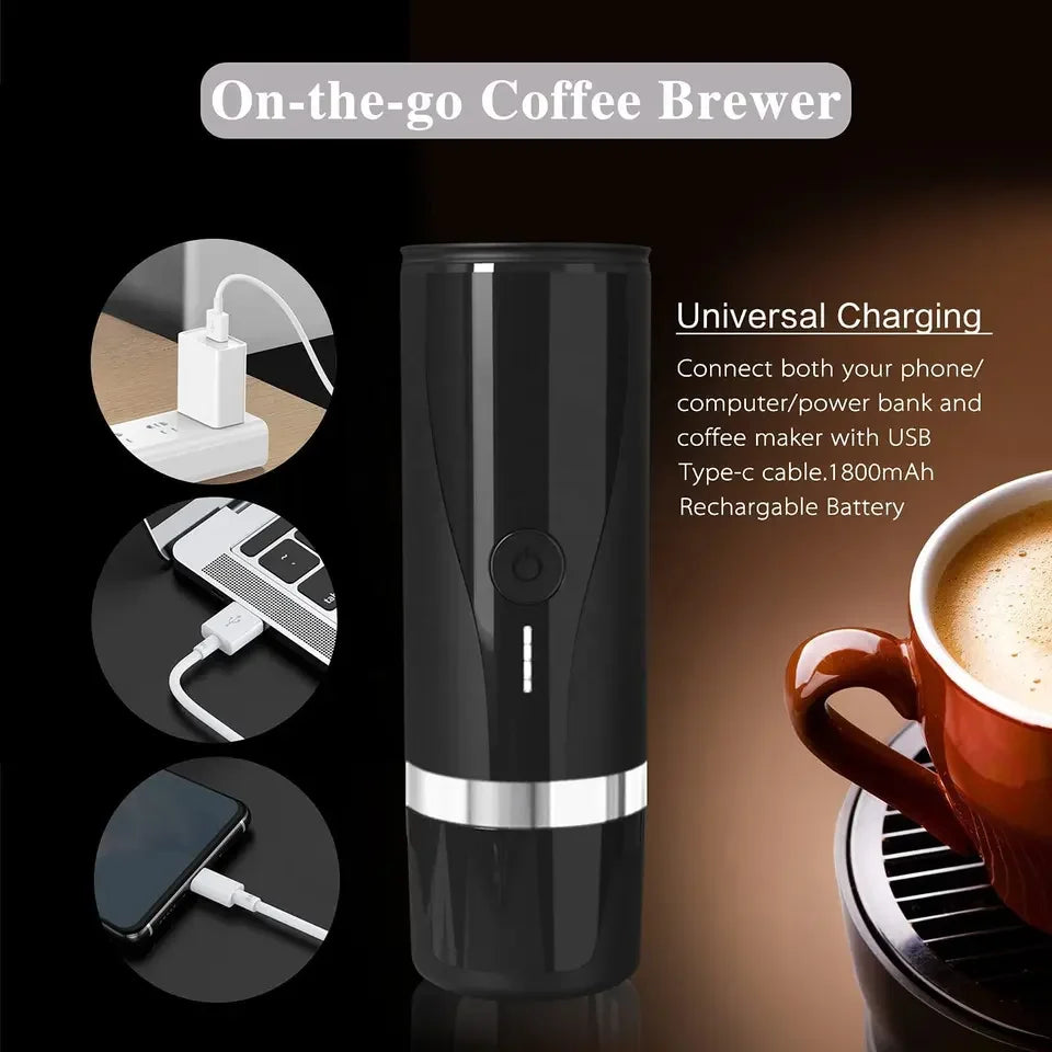 Espresso Portable Coffee Machine Smart Coffee Makers Automatic Coffee Maker Machine Usb Aluminum Kinder Bueno OEM Plug in 5v 6w