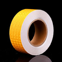 Self-Adhesive Reflective Tape High Visibility Fluorescent Yellow Reflective Warning Tape for Van Car Traffic Sign