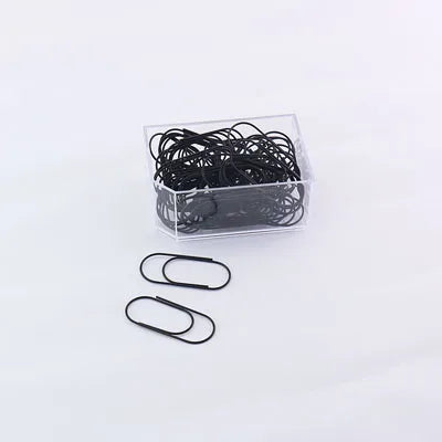 TUTU 50pcs/Box 50mm Rose Gold Paperclips Electroplating Metal Paper Clips Photo Clip Paper Clips Decorative Stationary H0166