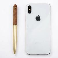 1pcs Upscale Business Office Gift Stationery Ballpoint Pen Metal Wooden Rotate Signing Pen Fashion 0.5mm Office Writing Pens