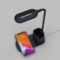 Modern Flexible Pen Holder Desk Lamp With  Wireless Charger Led Night  Lamp Optional Drop Shipping Table  Lamps