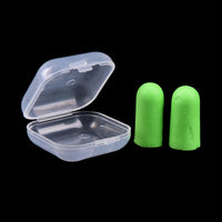 2Pcs Anti-Noise Soft Ear Plugs Sound Insulation Ear Protection Earplugs Sleeping Plugs for Travel Noise Reduction With Case