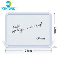 XINDI New 22*28cm Dry Erase Magnetic Whiteboard Plastifc Frame White Bulletin Board on Fridge Kids Message Drawing Boards WB02