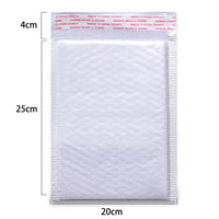 10pcs Bubble Envelope Bag White Bubble PolyMailer Self Seal Mailing Bags Padded Envelopes for Magazine Lined Mailer