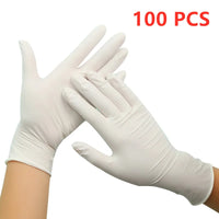 50/100pcs Disposable Nitrile Latex Rubber Gloves Dishwashing/Kitchen/Work//Garden/Household Cleaning Gloves Black/Blue Gloves