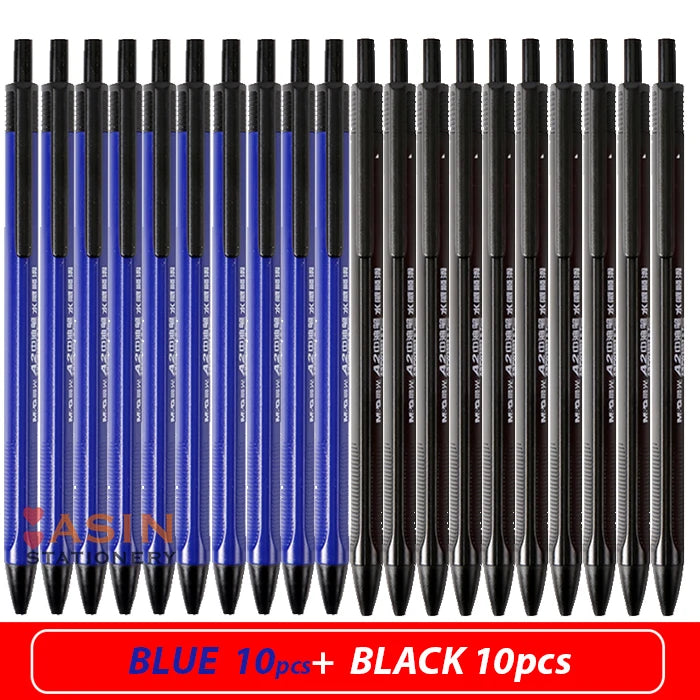 M&G Semi Gel Writing Ball Point Pen 0.7mm Black/Blue/Red Economic Ball Pen for School and Office Gift Supply  Ballpoint