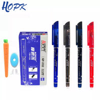 20Pcs Erasable Ballpoint Pen 0.5mm Writing Nib Rod Blue Black Ink Pen Refill School Student Washable Handle Erase Pen Stationery