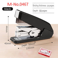 Deli Labor-Saving Stapler Office Supplies Student Special Mini Small Stapler Standard Multi-Function Practical Stapler