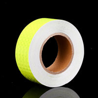 Self-Adhesive Reflective Tape High Visibility Fluorescent Yellow Reflective Warning Tape for Van Car Traffic Sign