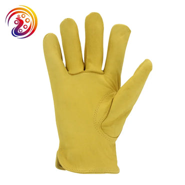 Leather Work Gloves Mens Work Gloves for Gardening / Driving / Warehouse / Handing / Yard Work Sheepskin Leather Glove