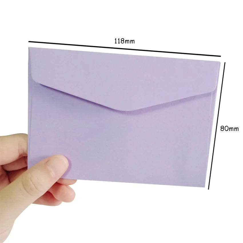 20pcs/Lot  Candy Color Mini Envelopes DIY Multifunction Craft Paper Envelope for Letter Paper Postcards School Material