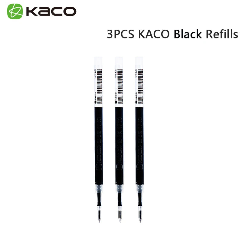 Youpin KACOGREEN Roller  Signing PEN Gel Ink Smooth Writing Durable Signing Black Refill 1 PCS Retail 0.5mm/3pc KACO Refil