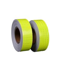 Self-Adhesive Reflective Tape High Visibility Fluorescent Yellow Reflective Warning Tape for Van Car Traffic Sign