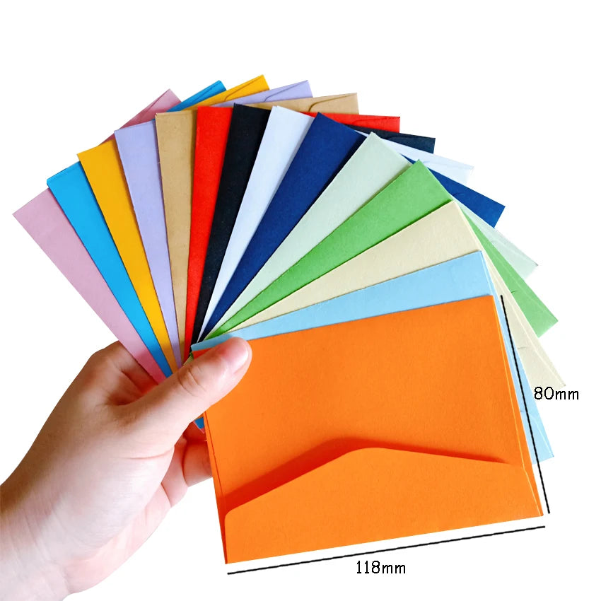 20pcs/Lot  Candy Color Mini Envelopes DIY Multifunction Craft Paper Envelope for Letter Paper Postcards School Material